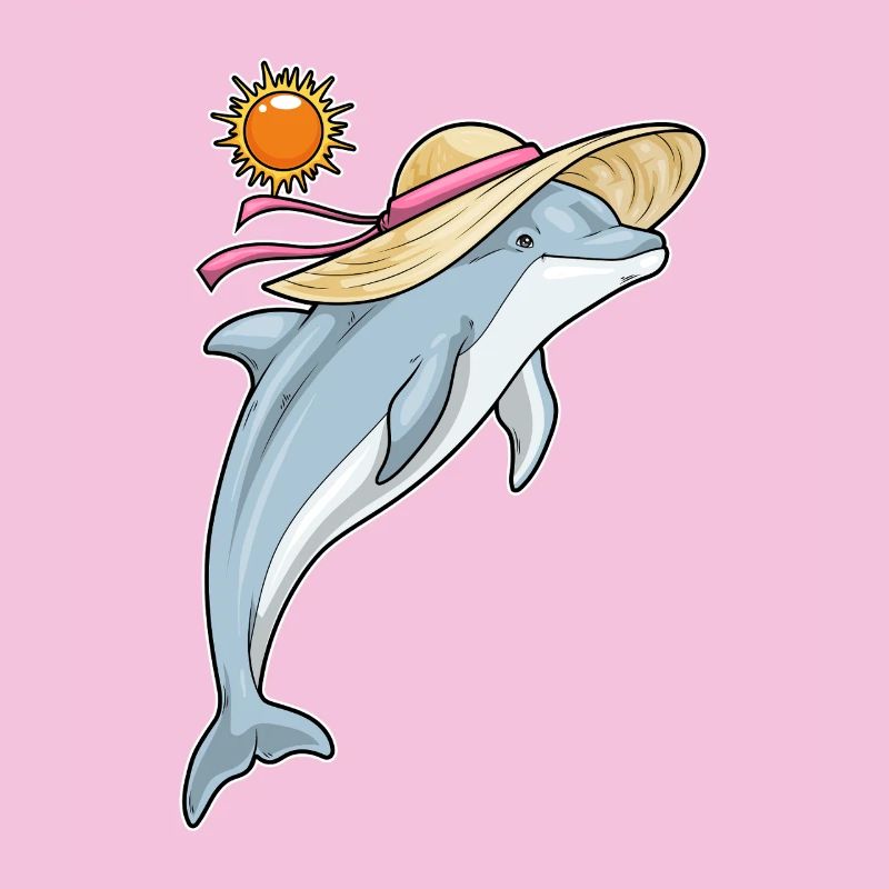 Delfin Strand Strohhut Sommer
