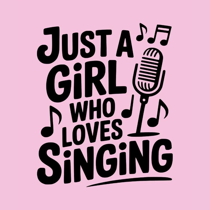 Nur ein Mädchen, das gerne singt