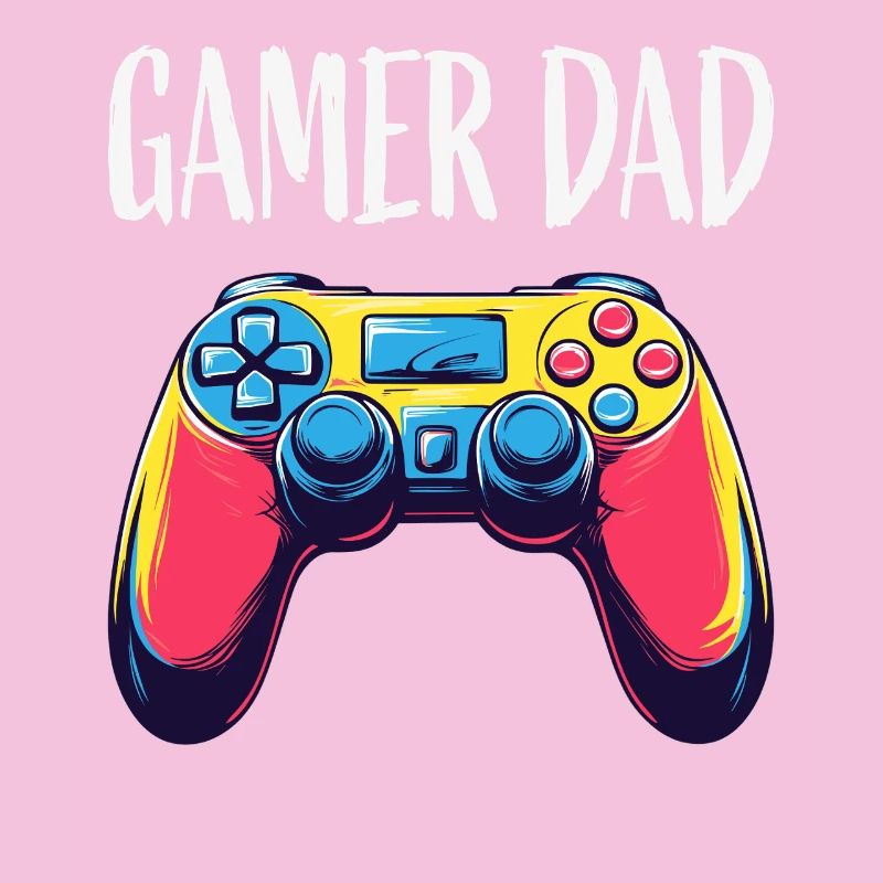 Gamer Dad Neon Controller