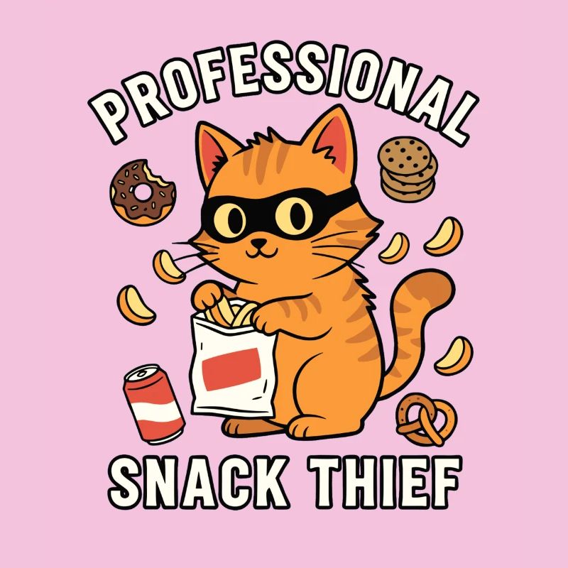 Professional Snack Thief Freche Lustige Katze