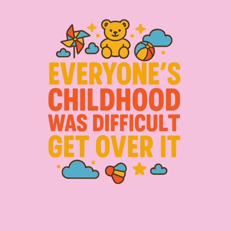 Message de lutte d’enfance Over ItBold