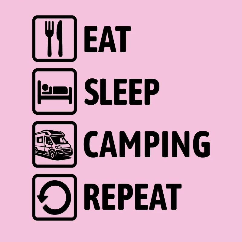 Manger Dormir Camping Répéter - Camping-car