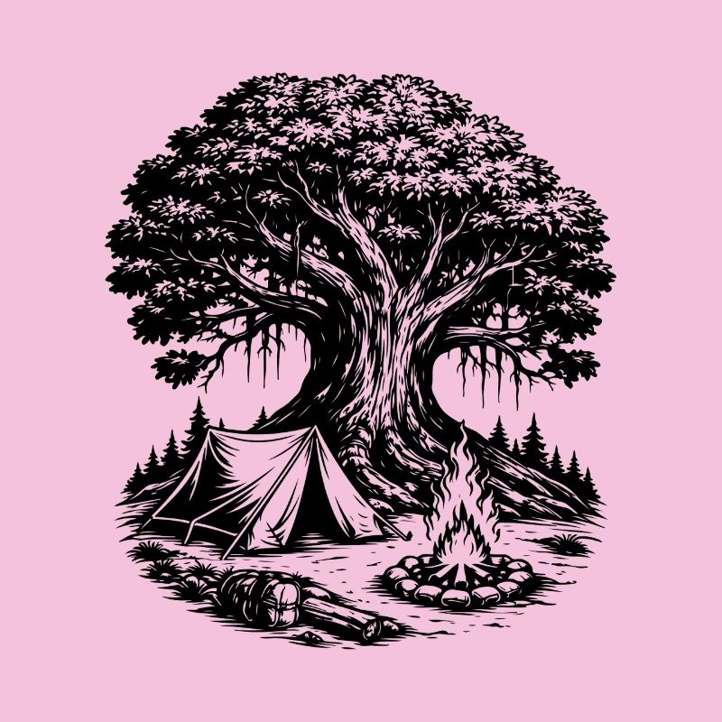 Camping Zelt Wald Baum
