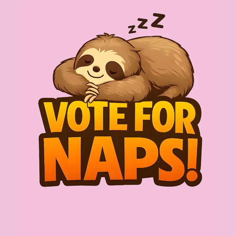 Vote For Naps Sleeper Sloth Design