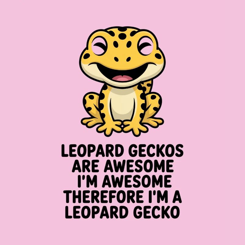 Dessin animé du Gecko léopard