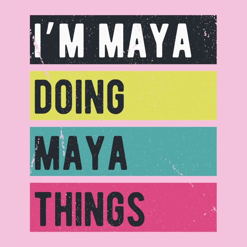 I’m Maya Doing Maya Things Retro Colors