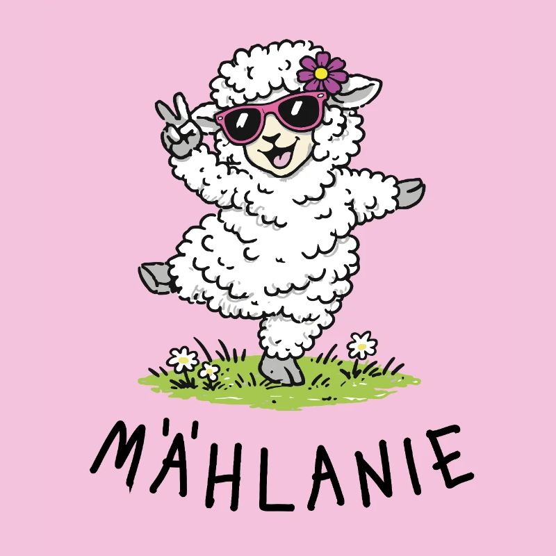Mählanie – Cute dancing sheep with a play on words