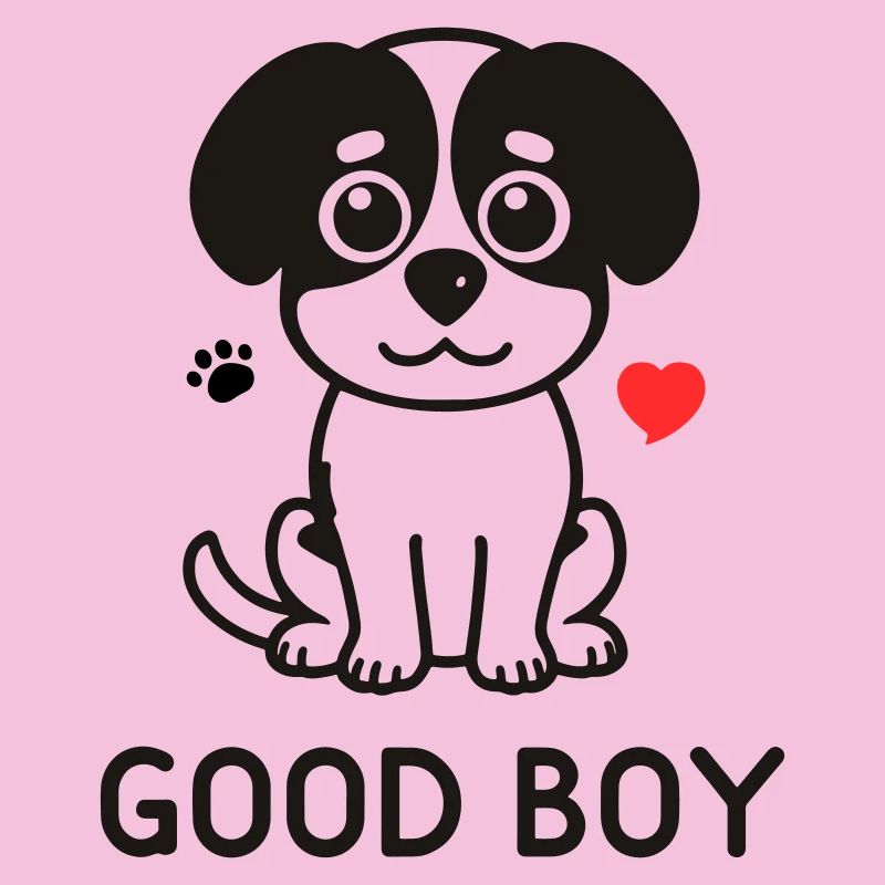 Good Boy – Cute Dog Motif
