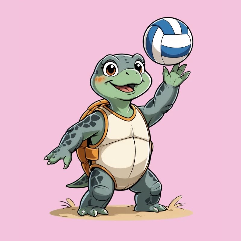 Volley-Turtle with backpack