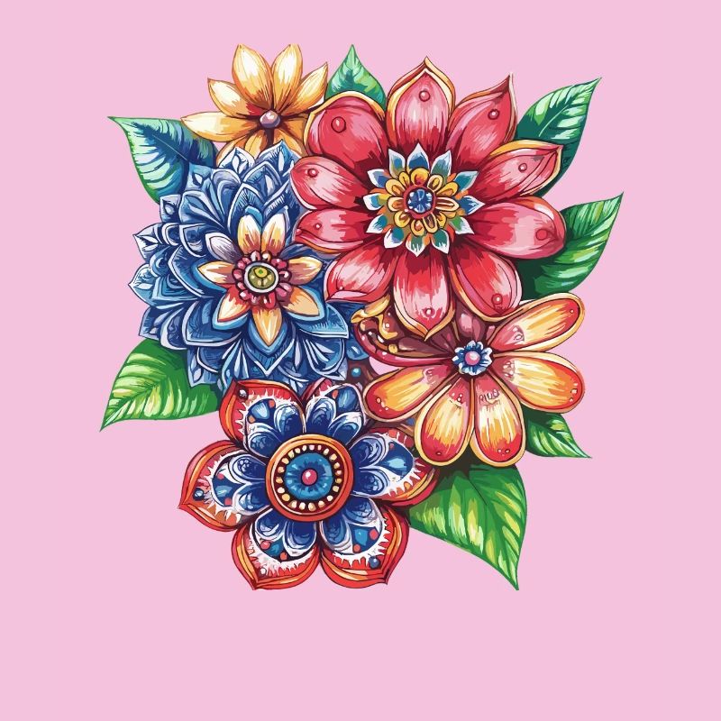 Farbexplosion Blütenbouquet