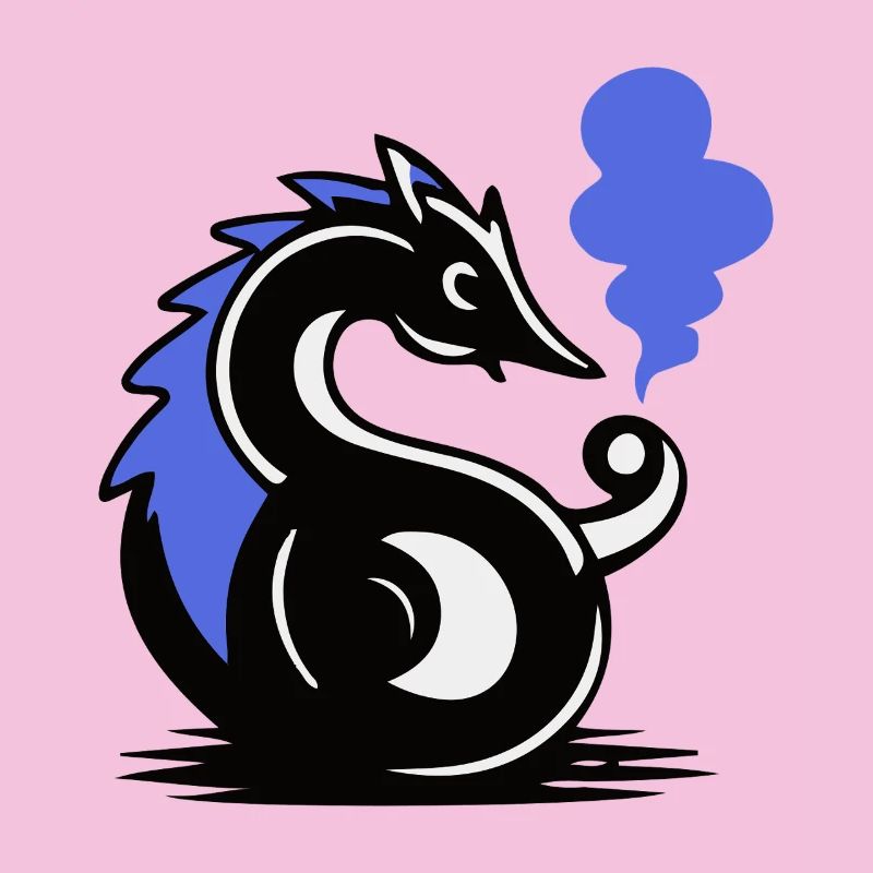 Blauer Glut-Seepferdchen
