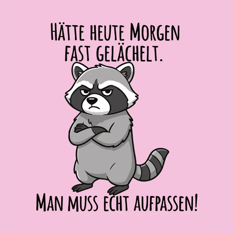 Almost Smiled – Grumpy Raccoon Morning Grouch
