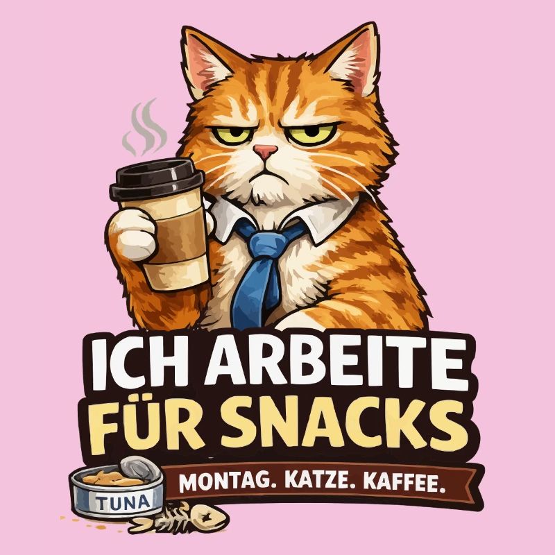 I work for Snacks – Office Cat