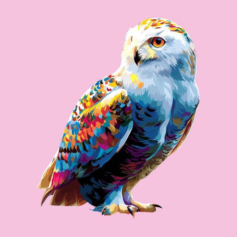 Schneeeule Weiße Eule Kauz Uhu Owl Schnee Eulen