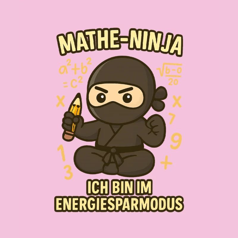 Ninja drôle de maths pour professeur de maths