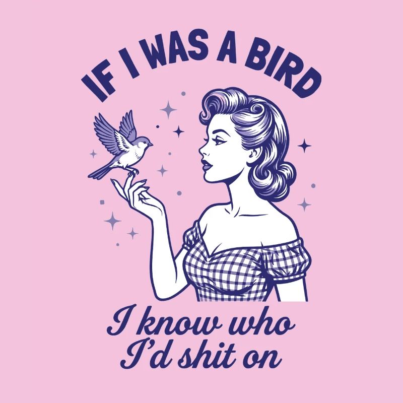 Echte Rache Vogel Retro Statement