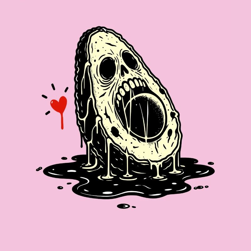 Skull Horror Avocado