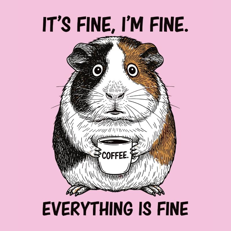 Its Fine Im Fine Coffee Guinea Pig