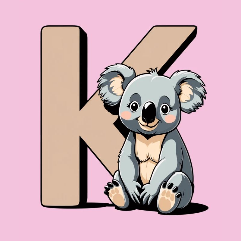 KoalaK Buchstabe Design