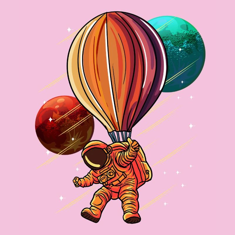 Astronaute en ballon d’aventure spatiale