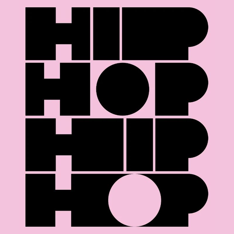 Hip-Hop-Mut typografisches Logodesign