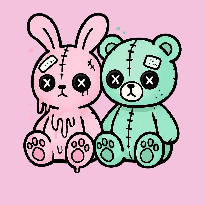 Goth Bunny Horror Rabbit Gothic Creepy Creepy