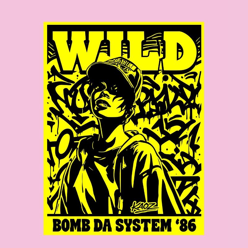 Wild Bomb Da System 86 Graffiti Poster