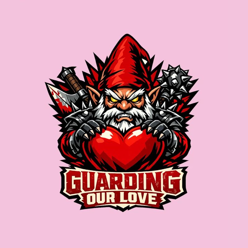 Evil Gnome, Dark Gnome, Goth Gnome, Funny Gnome