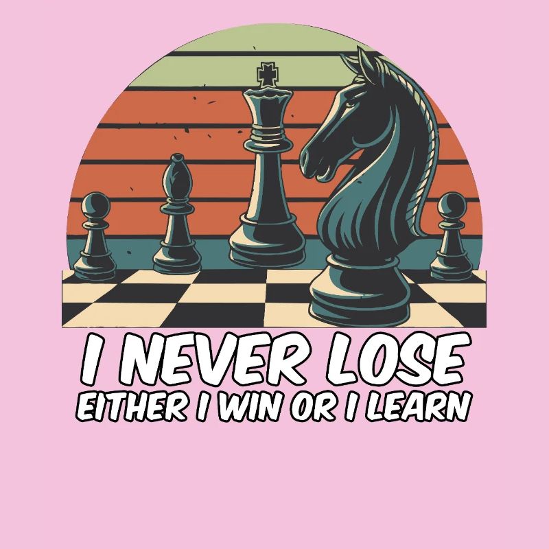 Chess Saying - I Never Lose