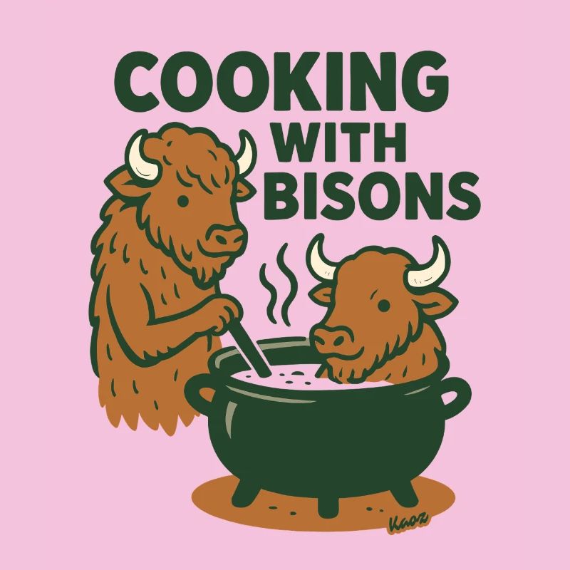 Cuisiner avec les bisons