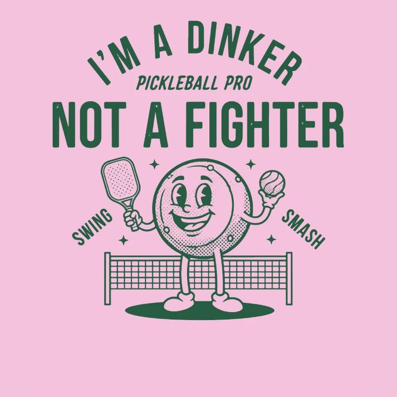 Pickleball, ich bin ein Dinker, kein Kämpfer-Profi, witzig