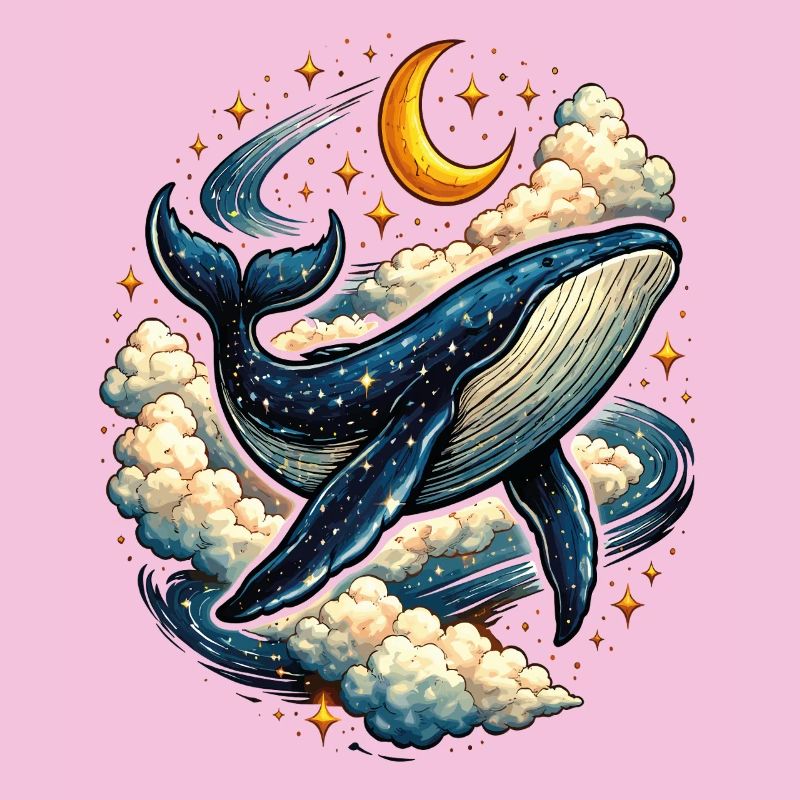 Celestial Whale in the Clouds