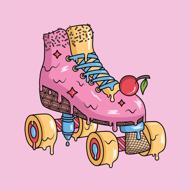 Rollschuhe Eiscreme Roller Skates Rollschuh