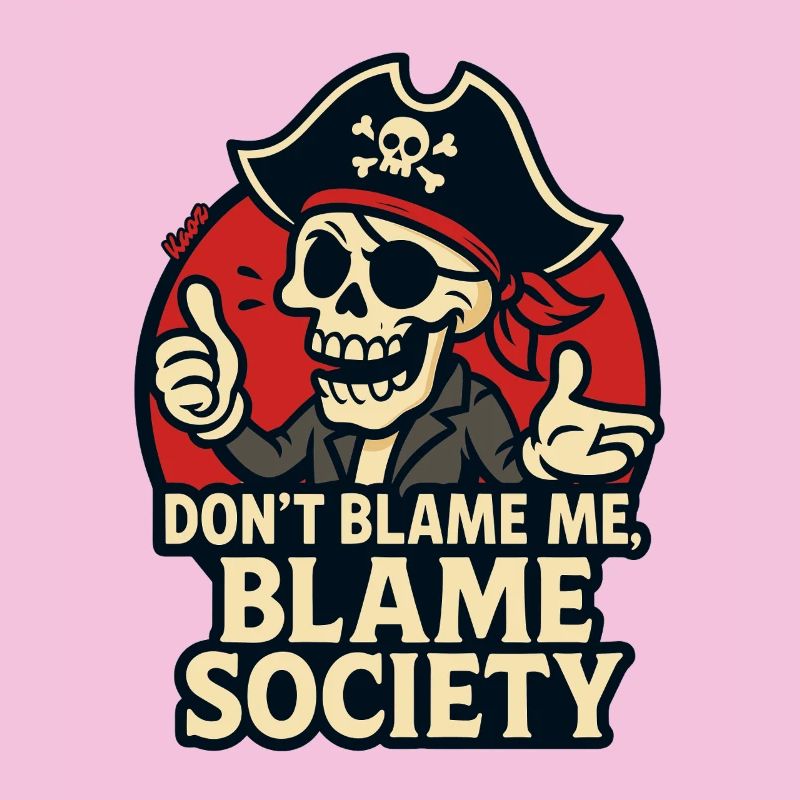 Tee Satire du Crâne de Pirate