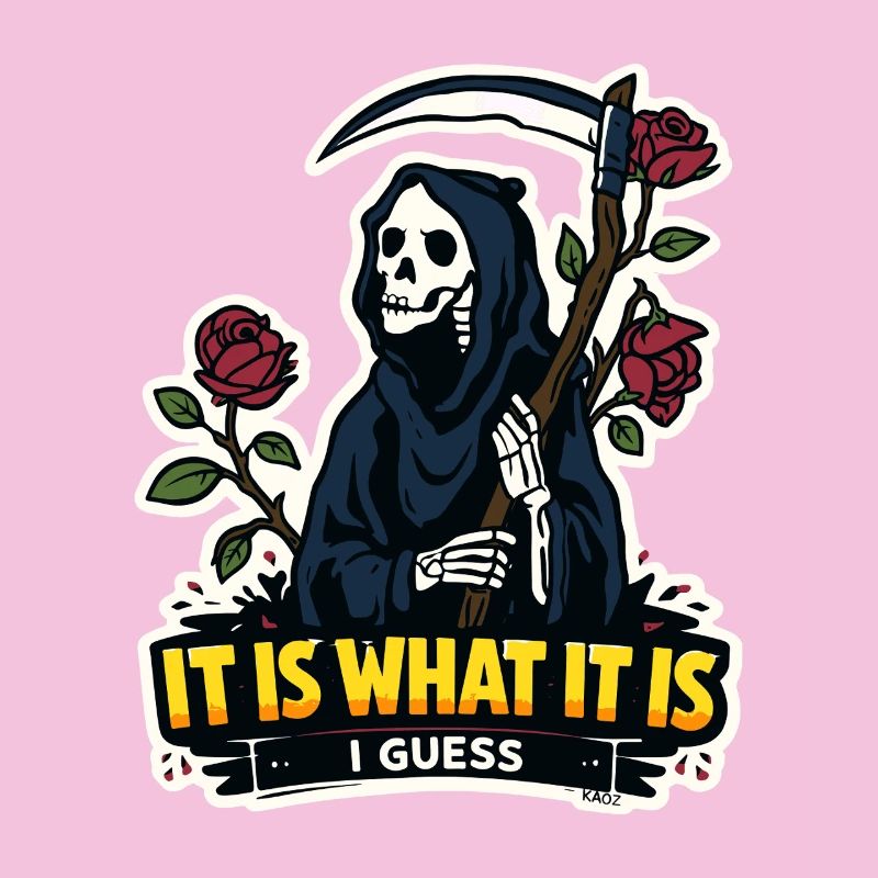Grim Reaper with Roses Meme