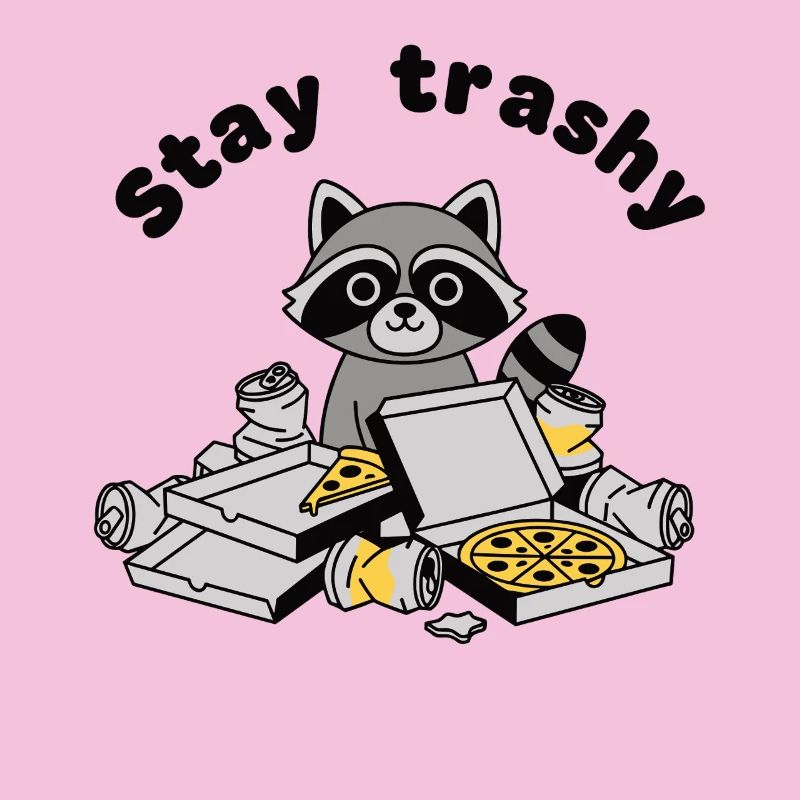 Reste un raton laveur trashy pizza panda trash