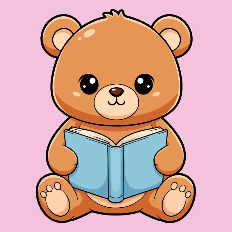 Bear Reding Boot cute Kawaii Readers