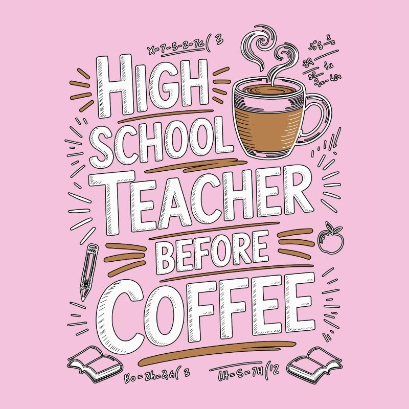 High School Teacher Before Educator Coffee Lover