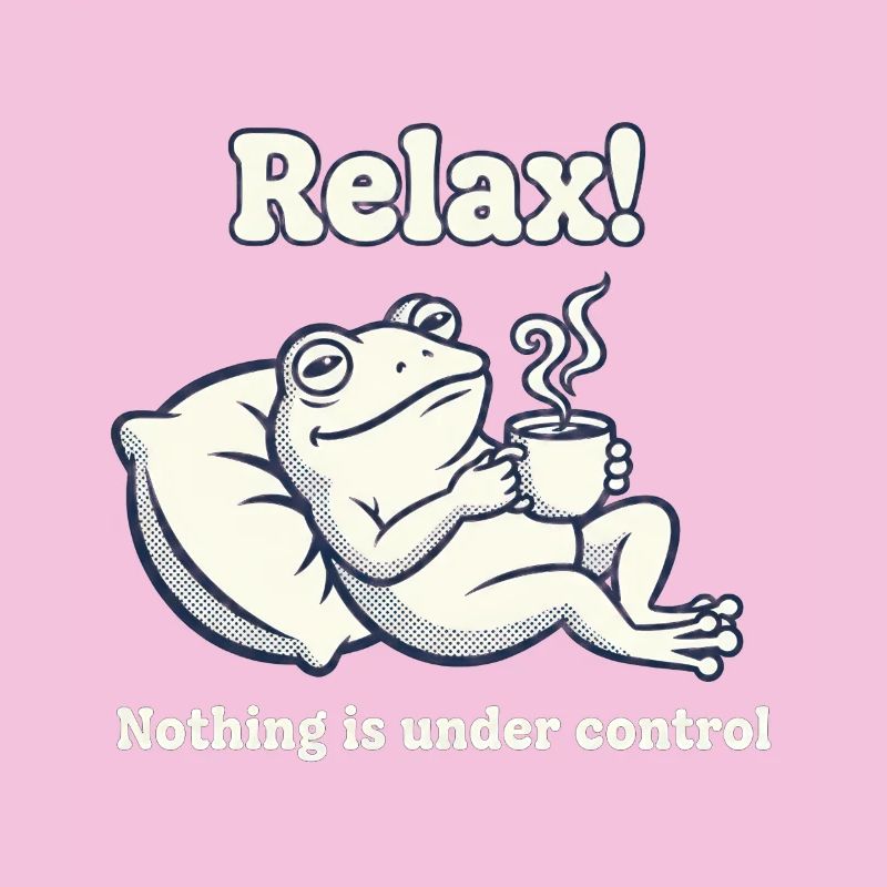 Relaxed frog: Nothing is under control