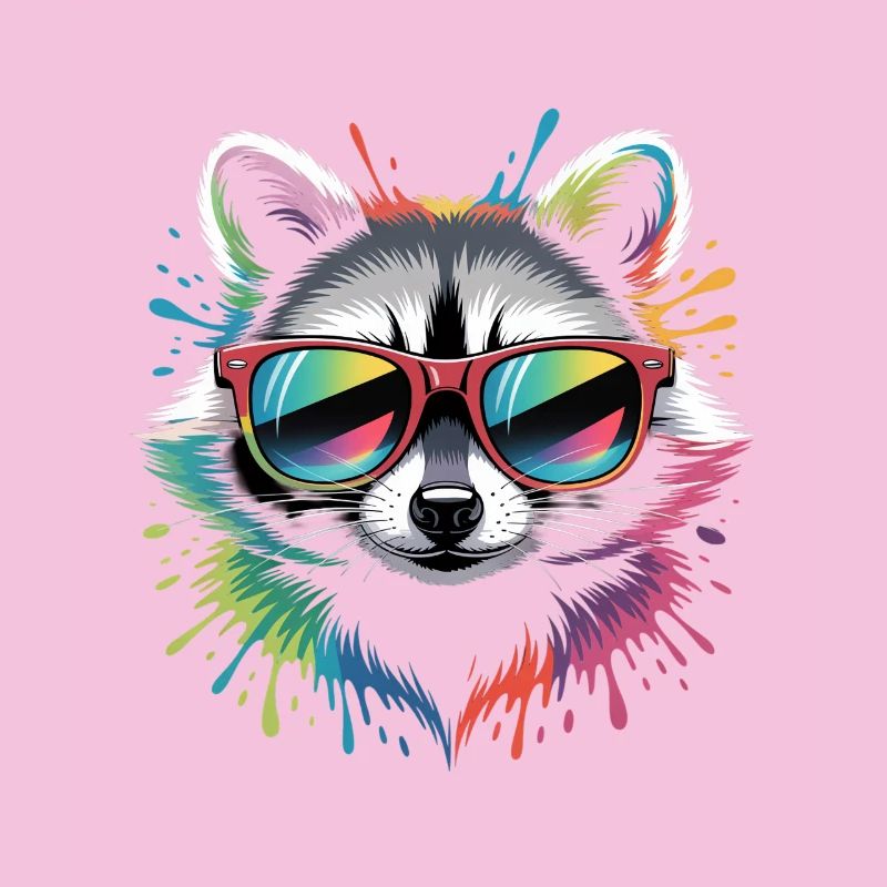 Rainbow Waschbär