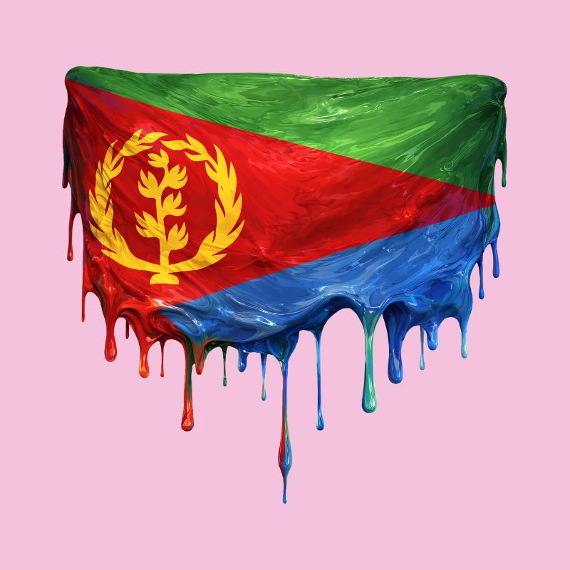 Eritrea Flag Drop Design