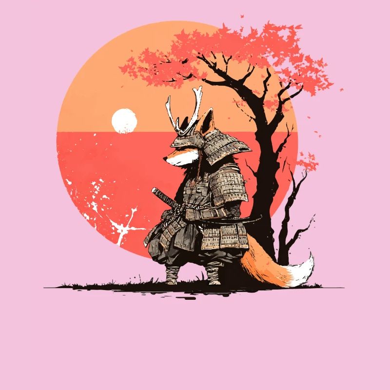 Samurai Fox at Sunset