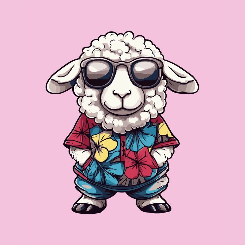 Sheep Comic Holiday
