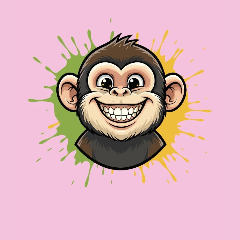Colorful Monkey Splash