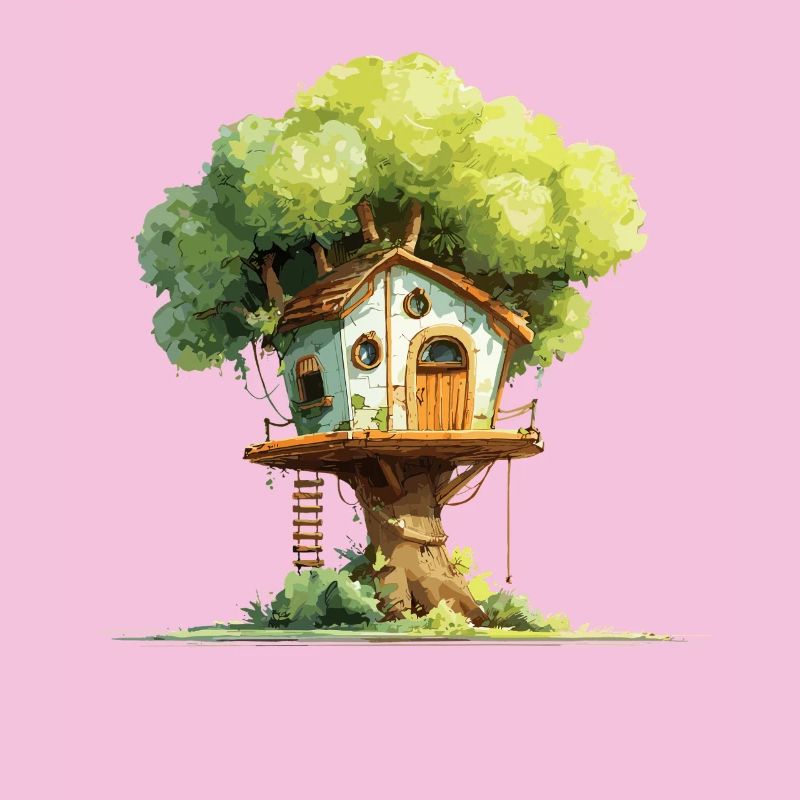 Cabane dans l’arbre dans la canopée