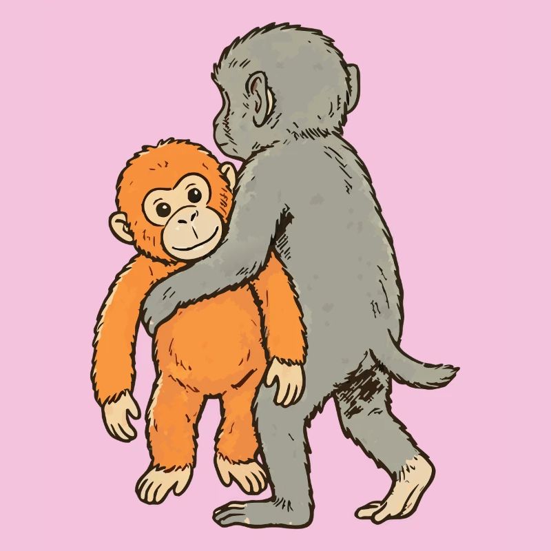 Bébé Singe Coup de Poing