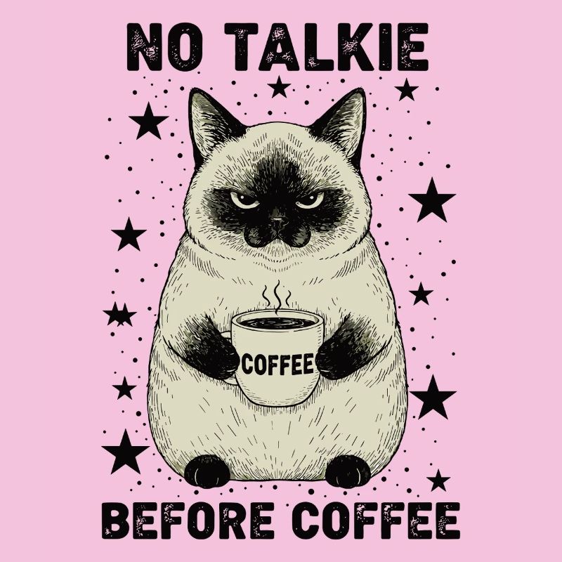 Pas de conversation devant un chat amateur de café
