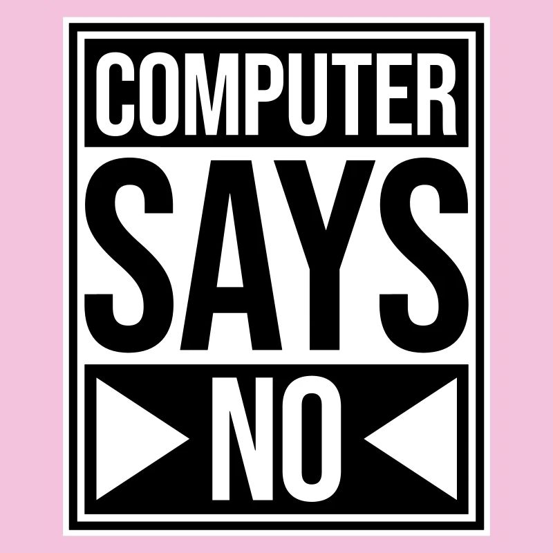 L’ordinateur dit pas de technique drôle de nerd programmeur