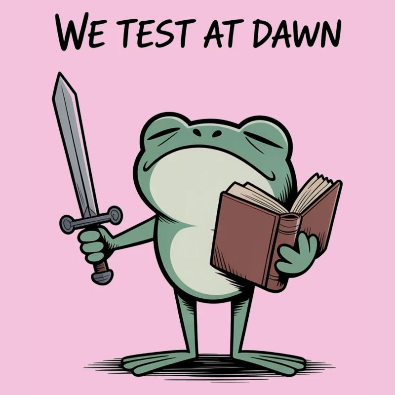 Froschritter im Morgengrauen