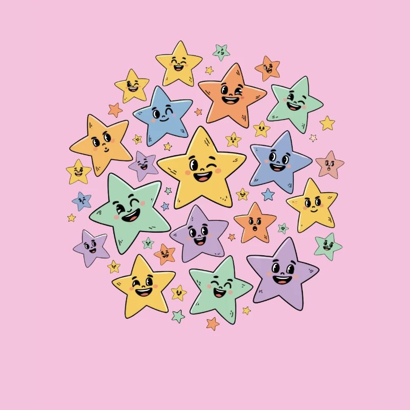 Colorful Star Explosion